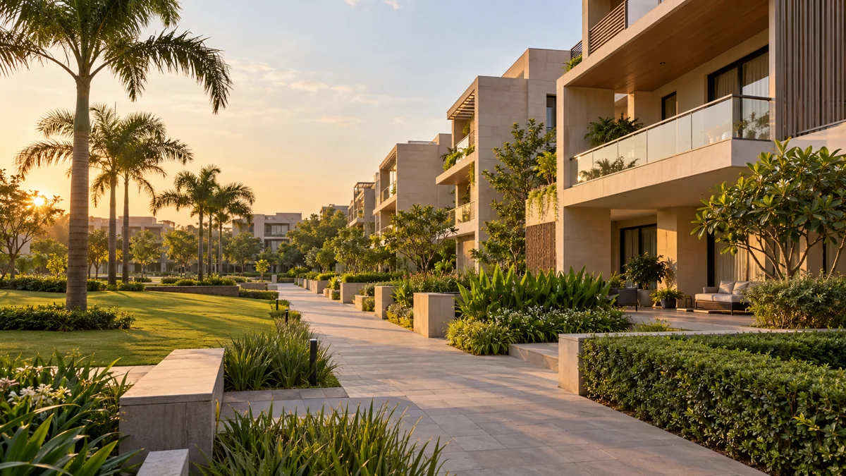 Managed campus buildings and shared landscaped premises